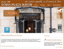 Tablet Screenshot of hotelsoriaplazamayor.com
